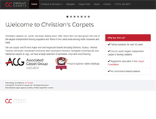Tablet Screenshot of christianscarpets.co.uk